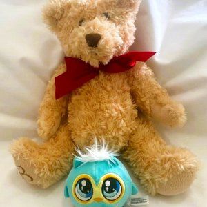 Dan Dee Teddy  15.5 in and small Zuru Owl Plush Lot